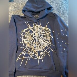 Blue Arach NY Phobia Sp5der Hoodie Small